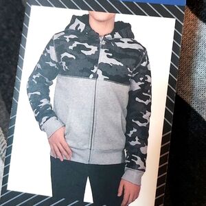 Boys Lee Sherpa Lined Hoody
